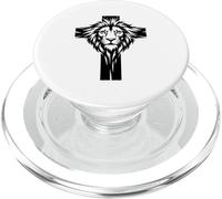 Yeshua Hijo de Yahvé Cruz de León Culto Cristiano Religioso PopSockets PopGrip para MagSafe
