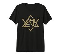 Yeshua Jesús Golden Super Star Tetraedro de David Camiseta Premium