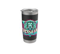 YESHUA León Teología Reformada Cristiano Calvinista Bold Retro Vaso térmico de acero inoxidable de doble pared