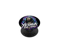 Yeshua Rey de Reyes Arte Tipográfico Cristiano Jesús PopSockets PopGrip Adhesivo