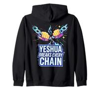 Yeshúa rompe todas las cadenas Sudadera con Capucha