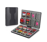 Yesimola Caja Tarjetas de Juego para Nintendo Switch, 16 Estuche de Almacenamiento de Juegos y Tarjetas SD, Forro de Silicona, Funda de Almacenamiento con Cierre Magnético