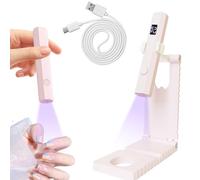 Yesimola Mini Lampara UV Led Uñas, Lámpara de uñas de mano, Mi ni luz de uñas, Min i lámpara s UV para uñ as de gel, Con Soporte, para Bricolaje en Casa Salón de U ñas