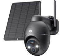 YESKANO 4G LTE Camara Vigilancia Exterior Solar con Tarjeta SIM, 2K HD, PTZ 355°/110°, Detección de Personas PIR, Visión Nocturna, Voz Bidireccional, Sin WiFi, Incluye un año de Datos 4G Ilimitados