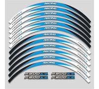 YESKIT Adhesivos Decorativos modificados Accesorios De Motocicleta, Conjunto Delantero Y Trasero, Pegatina De Llanta, Pegatina para Rueda, Pegatina para Cubo De Rueda para B&MW F900XR F900xr(Color16)