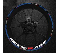 YESKIT Adhesivos Decorativos modificados Pegatina De Borde Grueso para Motocicleta, Calcomanías De Rueda A Rayas para Suzuki GSXR600 Gsxr 600 R 600R Gsx-r 600 R600(Color12)