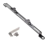 YESKIT Soporte estabilizador Accesorios para Motocicleta, Manillar Multifunción, Barra Transversal, Soporte para Teléfono, GPS para NMAX N-MAX 125 155 160 (Color : Titanium)
