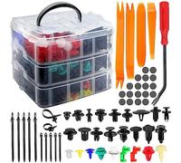 YESLUSY Clips de Sujeción para Coche 925 Piezas, Juego de Clips de Plástico para Parachoques, Clips Universales para Panel de Puerta, Juego de Remaches Expansibles, con Herramientas de Desmontaje