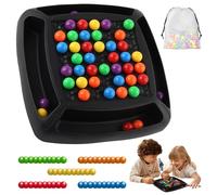 Yesmoyhe Juegos de Mesa de ajedrez Intelectual, 48 Piezas Tablero Ajedrez Intelectual Bola Arco Iris, Tablero De Ajedrez Intelectual Rainbow Ball, Rainbow Puzzle Chess, para Adultos y Niños