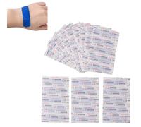 Yeso Detectable para Catering, 100 Unidades de Vendajes Adhesivos de Tela Azul Detectables con Metal, Tiritas Detectables Azules Impermeables de Alta Visibilidad para Servicio