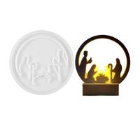 Yeso para las - Herramienta de resina para el nacimiento de Jesús, accesorio artesanal navideño, kit de decoración para belén, consumibles | Antiadherente de alta