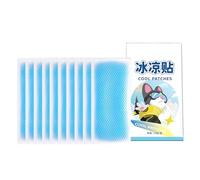 Yeso refrescante - almohadilla refrescante de gel | Apósitos refrescantes para la frente para niños y bebés - enfriamiento inmediato para fiebre y calor - paquete de 10 para cabeza, cuello, manos, por