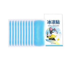 Yeso refrescante - almohadilla refrescante de gel | Apósitos refrescantes para la frente para niños y bebés - enfriamiento inmediato para fiebre y calor - paquete de 10 para cabeza, cuello, manos, por