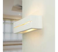 Yeso Wandleuchte Blanco E27 Intemporal Discreto Pasillo Escalera de Casa Salón