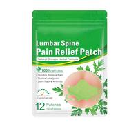 Yesos lumbares de ajenjo, pegatinas de columna vertebral autocalentamiento | 12 piezas Terapia de calor Columna lumbar Dolor óseo Moxibustión Extractos de hierbas Hombro Cuello Cervical Salud