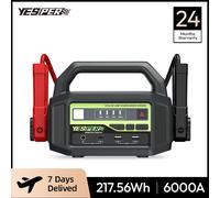 YESPER 24V Jump Car 6000A Peak Jump Starter para coche camión portátil camión batería dispositivo de arranque batería externa MONSTER START-N1