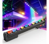 Yespick 10 * 25W Barra de Wallwasher Cabeza Movil LED RGBW, Luz de Escenario Efectos de Iluminación Estroboscopica para DJ, Bar, Fiesta, Discoteca, Boda, Halloween, Navidad, 1 PCS
