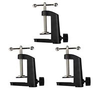Yessetry 3 abrazaderas de montaje de mesa de metal resistente para micrófono, soporte de brazo de tijera