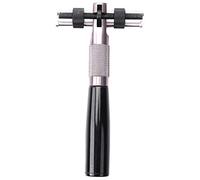 Yessetry Abridor de carcasa trasera universal para reloj de pulsera, herramienta de reparación de relojes de pulsera, abridor de relojes en T, Plata y negro