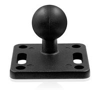 Yessetry Base de montaje cuadrada de aluminio con cabeza de bola de goma de 1 pulgada para soporte de navegación RAM, estilo 1