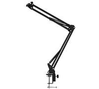 Yessetry Pro - Abrazadera de montaje de mesa para micrófono de escritorio, brazo de tijera, color azul
