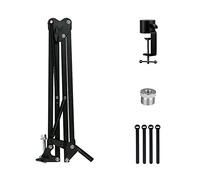 Yessetry Soporte de micrófono resistente con tijera de suspensión para grabación de voz