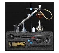YESSW Laboratorio de Vapor de Aceite Esencial de destilación Aparato Kits cristalería Destilador de Agua purificador w/Graham Condensador