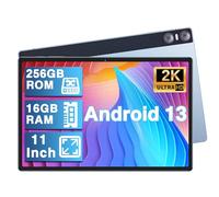 YESTEL Tablet 11 Pulgadas Android, 16GB RAM 256GB ROM Expandible 1TB, Pantalla 2K IPS, 4 Altavoces, 3 Cámaras, GPS, Carga Rápida 18W, 8600mAh, WiFi 5G, Octa-Core, con Funda - Azul Glaciar