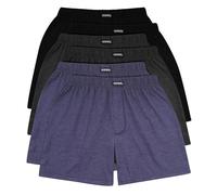 YESWEL Boxer Hombre Paquete de 6, Boxer 100% Algodón Transpirable, Pantalones Largos y Sueltos, Suaves y Comodidad para la Piel, Ideales para la Casa y el Deporte (Multicolor01, M)