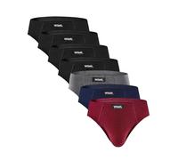 YESWEL Calzoncillos Hombre Slip Pack de 7, Algodón Transpirable, Calzoncillos Sin Etiqueta, Cintura Elástica Suavevita (Multicolor 02, XL)