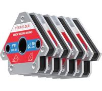 YESWELDER 4 pzas 23KG escuadras magneticas Soporte de Soldadura Magnético Magnético 50LBs Accesorios de Soldadura de Potencia Fija