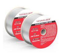 YESWELDER Alambre de Soldadura 0,8 mm 0.9 kg E71T-GS 2 Paquetes, MIG hilo soldar sin gas para soldadora sin gas FLUX, soldadora MIG