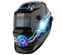 YESWELDER Careta Soldar Automatica Color Verdadero 92.5x42.5mm, Mascara de Soldar Alimentada Energía Solar, Capucha Casco de Soldadura Sombra Ancha 4/9-13 para TIG MIG ARC Grind