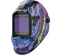 YESWELDER Careta Soldar de Color Verdadero, 10X9cm Amplia Perspectiva Careta Soldar Automatica Batería Solar Reemplazable, 4 Sensores de Arco, Sombra Amplia 4/5~9/9~13 para TIG MIG ARC Cut Grind