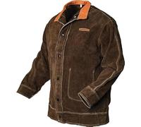 YESWELDER Chaqueta de Soldador de Cuero Chaquetas de Soldador para Hombres y Mujeres Resistente al Calor y a las Llamas Chaqueta de Soldador