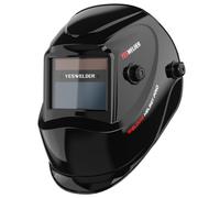 YESWELDER Color Verdadero Careta Soldar Automatica 92.5x42.5mm, Mascara de Soldar Alimentada Energía Solar, Capucha Casco de Soldadura Sombra Ancha 4/9-13 para TIG MIG ARC Grind