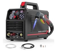 YESWELDER Cortador de Plasma 55Amp, Sin Alta Frecuencia, Arco Piloto Sin Contacto, 230V Máquina de Corte de Plasma Multifuncional 4 en 1 Corte de Láminas/Corte de Rejillas/Desbarbado/Marcado