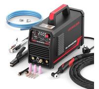 YESWELDER Soldadora TIG AC DC 200A,pantalla LED de alta definición,multi-función de alta frecuencia,pulso tig/soldadura por electrodo/soldadura por puntos tig,soldadura de aluminio y otros materiales