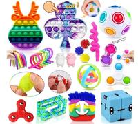 Yetech 26 Piezas Fidget Toy Set, Paquete Sensorial Fidget para Autismo Tdah, Alivia El Estrés y La Ansiedad Fidget Toy para Niños Adultos para Fiesta De Cumpleaños Regalo del Día De Los Niños