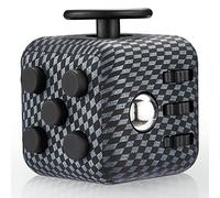 Yetech Juguete Antiestrés Stress Cube,Black Cubo Anti-estrees con 6 módulos relajantes, para niños y Adultos Anti-ansiedad Anti-Stress