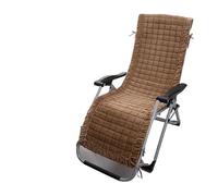 YETGFBH Cojín para Tumbona Winter Soft Plush Lounge Chair Cushion Anti Slip Thickened Folding Home Garden Office Nap Rocking Chairs Pad(Dark Coffee,45x130cm 1pcs)