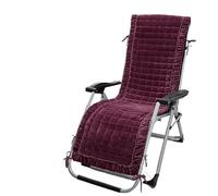 YETGFBH Cojín para Tumbona Winter Soft Plush Lounge Chair Cushion Anti Slip Thickened Folding Home Garden Office Nap Rocking Chairs Pad(Purple,50x130cm 1pcs)