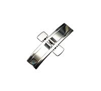 YETGFBH Fibbia,Fibbia Dell'orologio Hebilla de despliegue de doble prensa de metal Uso apto para accesorios de reloj Correa de reloj con hebilla sin costura inoxidable(4x15mm)