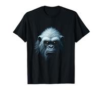 Yeti Cara Nieve Criatura Montaña Leyendas Arte Camiseta