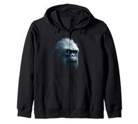 Yeti Cara Nieve Criatura Montaña Leyendas Arte Sudadera con Capucha