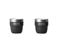 YETI Rambler Espresso Cup, Vacuum Insulated Stainless Steel Stackable Cup, Black, 2 Pack 4 oz (118 ml)