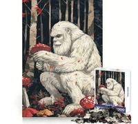 Yeti con Setas, Rompecabezas de 1000 Piezas para Adolescentes, Ideal para Relajarse, divertirse y Disfrutar Un Regalo Memorable (38x52cm)