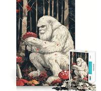 Yeti con Setas Rompecabezas para Adultos 1000 Piezas Juego de estimulación cognitiva Diseño de Ajuste Huecos Regalo de cumpleaños Juguete para ejercitar la Mente (50x75cm)