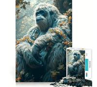 Yeti en el Bosque,Rompecabezas de 1000 Piezas para Adultos Ejercicio Mental Juego con Cortes de precisión y Bordes Suaves Actividad Relajante para Grupos en Interiores (50x75cm)
