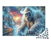 Yeti en Invierno Rompecabezas 1000 Piezas Adultos Niños +14 Años Coloridos Ilustrados Juego Familiar Regalo Navidad Papel 52x38cm/1000pcs